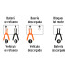 Cables pasa corriente 3.5 m, 350 A, 6 AWG, con funda, Expert