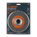 Carda alambre ondulado 6" x 13/16" para esmeril, TRUPER
