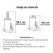 Gato hidráulico de botella de 4 Ton, TRUPER