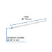Niple de acero galvanizado 1/2" x 40", FOSET
