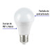 Foco LED 9W (60W) A19, 3000K blanca cálida, 800 lm, caja