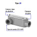Condulet 1/2" conexión tipo LR, VOLTECK