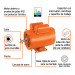 Motor eléctrico monofásico de 1 1/2 HP, baja velocidad