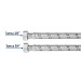 Manguera para boiler, acero inox. 3/4"H x 3/4"H, 40 cm