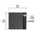 Rollo de malla sombra 80%, monofilamento negro, 1.85m x 25m