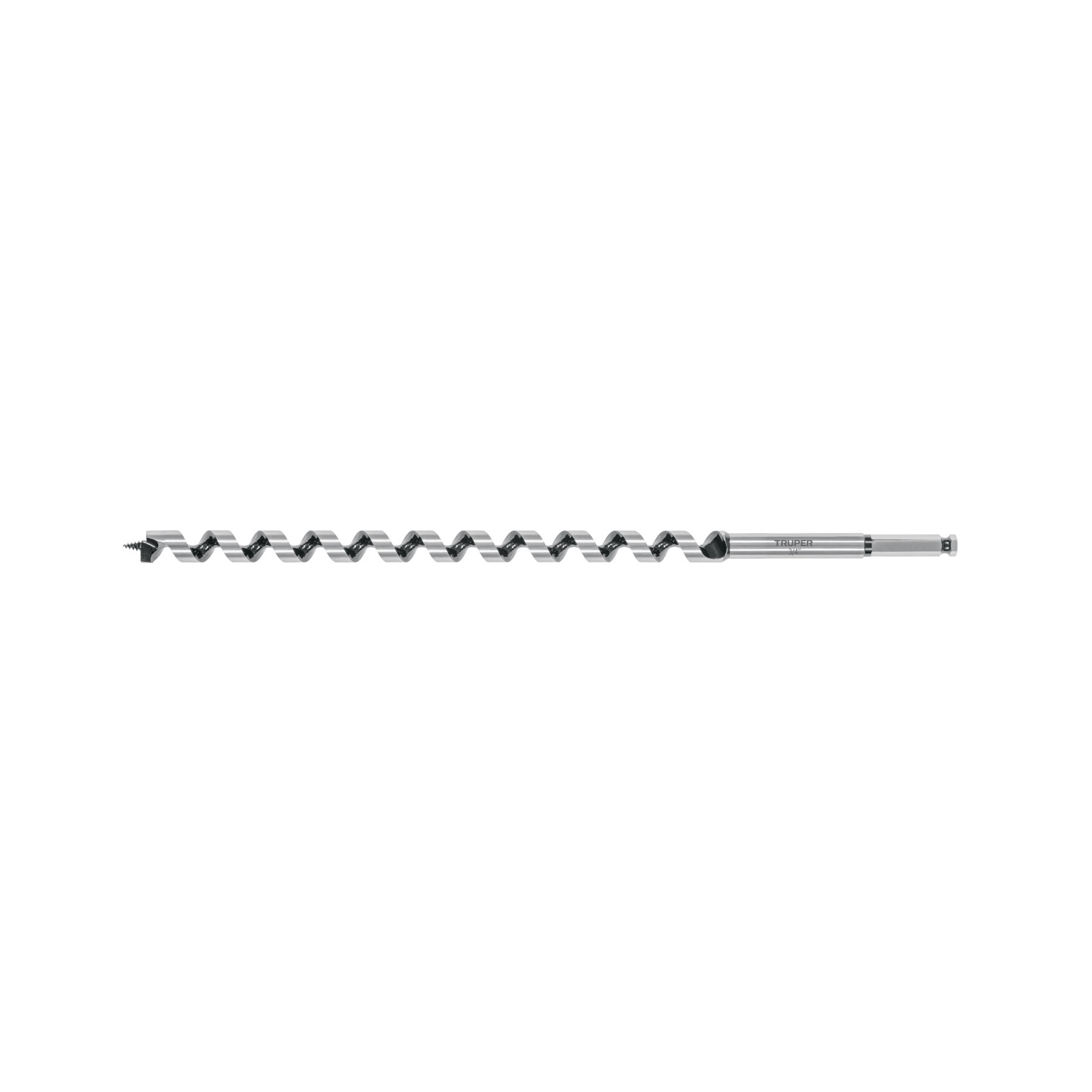 Broca auger tipo berbiquí 3/4" X 18", TRUPER