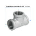 Tee sencilla 3/4" acero galvanizado, FOSET