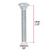Bolsa con 50 tornillos 3/8" x 2-1/2" tipo coche, FIERO