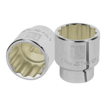 Dado de 1-13/16", 12 puntas, cuadro 3/4", TRUPER
