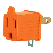 Bolsa con 2 adaptadores 3 a 2 naranjas, VOLTECK
