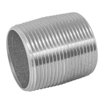 Niple de acero galvanizado 1-1/4" cuerda corrida, FOSET