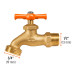 Llave p/manguera, de latón 140g, 1/2", blíster, TRUPER