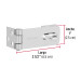 Portacandado de acero galvanizado 2-1/2", HERMEX