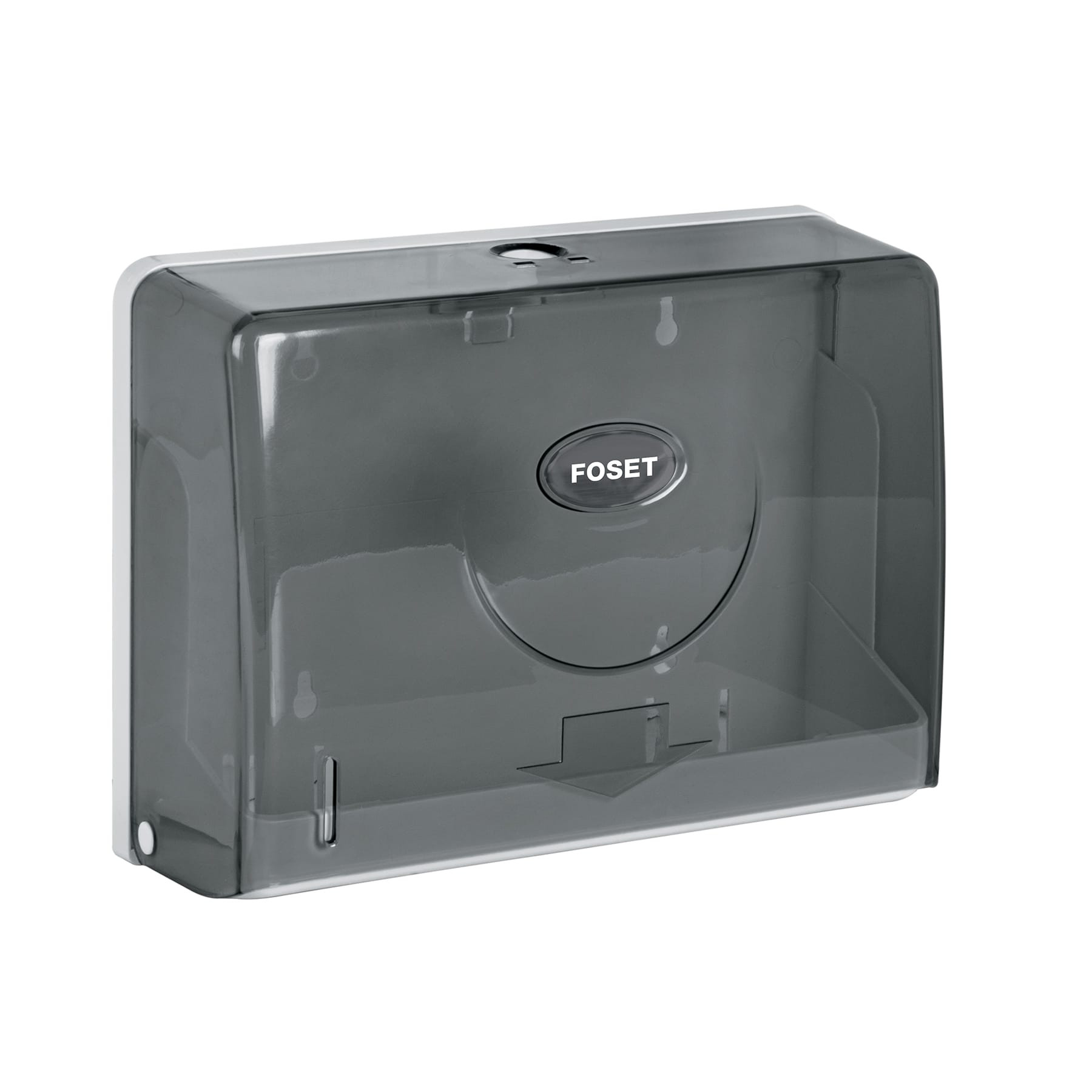 Dispensador chico para toallas de papel, humo, FOSET BASIC