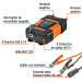 Inversor de corriente de 200 W con puertos USB, TRUPER