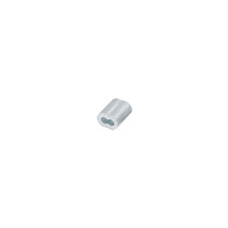 Bolsa con 50 casquillos dobles de aluminio, 3/32", FIERO