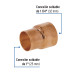 Reducción campana de cobre 1-1/4 x 1", FOSET