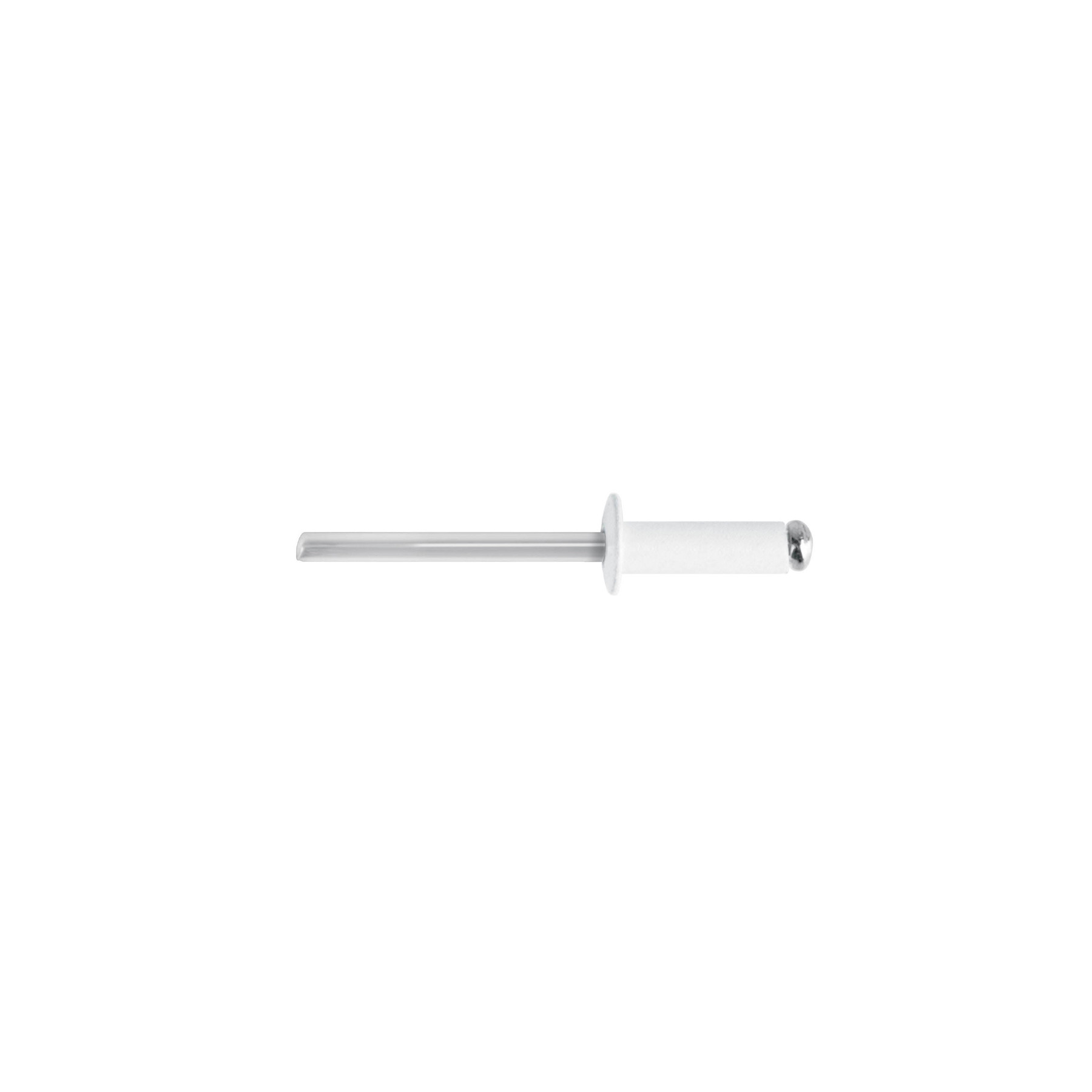 Bolsa c/50 remaches 3/16"x1/2" blancos de aluminio, ala 3/8"
