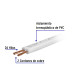 Rollo de 100 m de cordón dúplex flexible SPT 16 AWG, VOLTECK