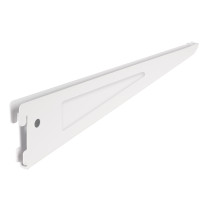Ménsula plana blanca para cremallera doble, 32cm, FIERO