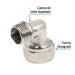 Codo 90° para PEALPE, 1/2", con rosca macho, FOSET