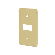 Placa 1 módulo, de aluminio, línea Económica, VOLTECK