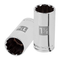 Dado largo de 1-1/8", 12 puntas, cuadro 1/2", TRUPER
