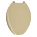 Asiento alargado para WC, abierto, beige, AQUA