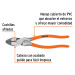 Pinza para electricista 9" alta palanca mango PVC, TRUPER