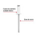 Bolsa c/50 remaches 3/16"x1/2" blancos de aluminio, ala 3/8"