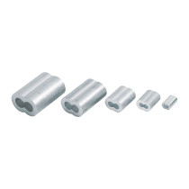 Casquillos dobles de aluminio para cables de acero