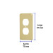 Placa dúplex de aluminio, línea Standard, VOLTECK