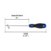 Desarmador de cruz 1/8" x 6" mango Comfort Grip, PRETUL