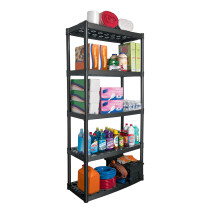 Estante plástico 5 repisas capacidad 70kg, 91x43x185, TRUPER