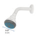 Regadera plástica redonda 2-1/2" gris-blanca, FOSET BASIC