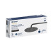 Regadera plato redondo 10" con brazo, negro, FOSET RIVIERA