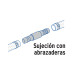 Cople inserción de 3/8" de polipropileno, FOSET
