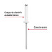 Bolsa c/50 remaches 1/8"x1/2" blancos de aluminio, ala 1/4"