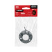 Brida negra para tubo redondo de closet, HERMEX