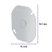 Tapa de 4" x 4" para caja octagonal, VOLTECK