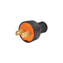 2 Clavijas no polarizadas redondas de PVC, Volteck