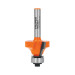 Broca para router, redondeado, 1" con balero, TRUPER