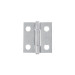 Bisagra rectangular 1" acero pulido, HERMEX