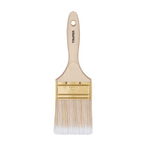Brocha cerdas sintéticas 3" corte recto, mango de madera