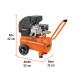 Compresor lubricado, 25L, 3HP, horizontal, 127V, TRUPER