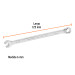 Llave combinada extralarga 6 mm x 125 mm de largo, EXPERT