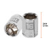 Dado de 16 mm, 6 puntas, cuadro 3/8", TRUPER