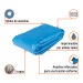 Lona de polietileno reforzada 6x12 m, azul, 180g/m2, TRUPER