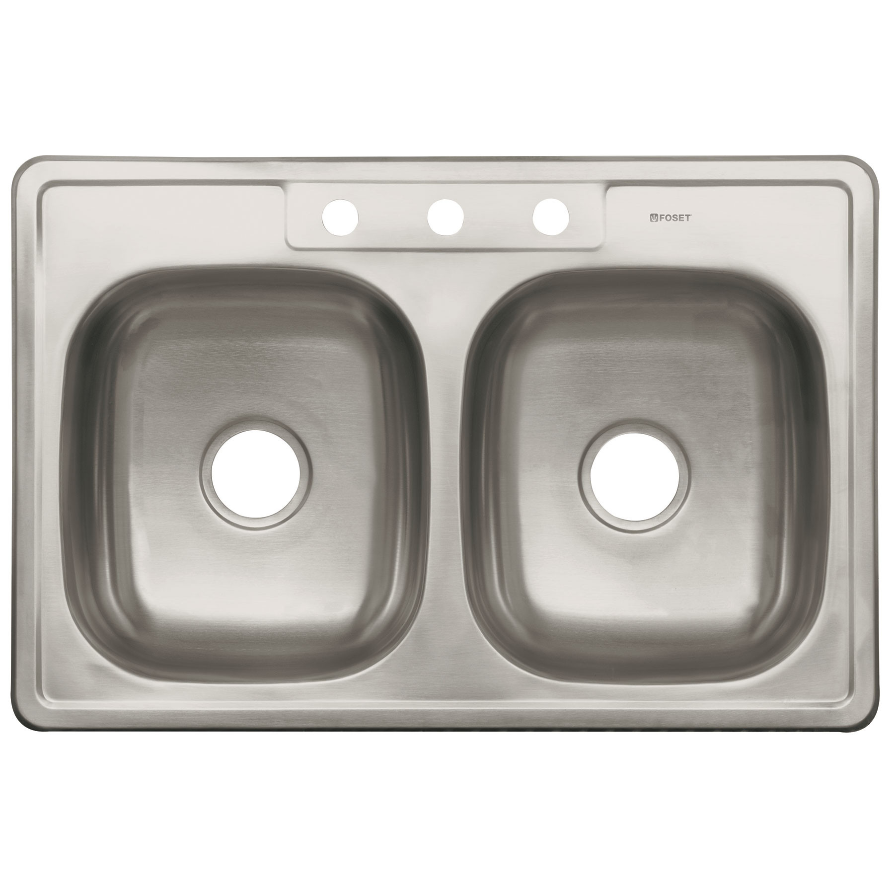 Tarja de empotrar 84x56cm doble tina, FOSET BASIC