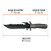 Cuchillo táctico para campismo 7", TRUPER